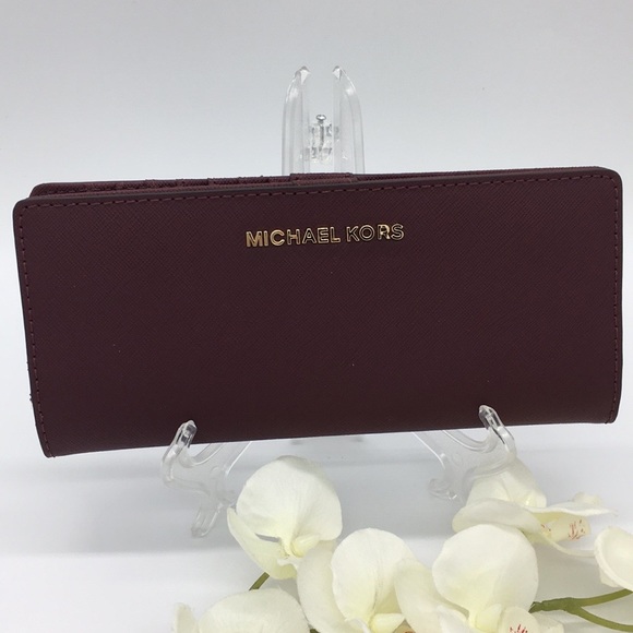 Michael Kors Jet Set Flat Slim Bifold Wallet Merlo - Picture 3 of 8